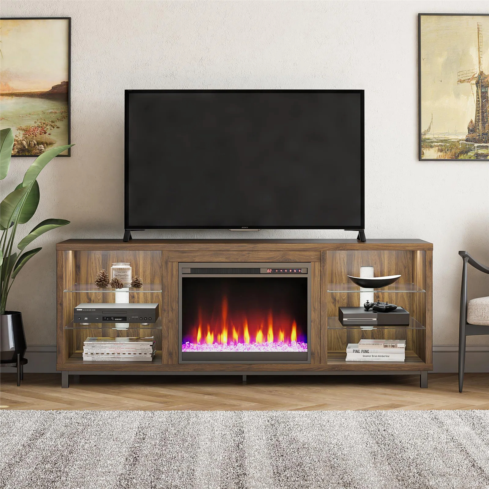 【Furniture】【BS】Vaske TV Stand for TVs up to 70