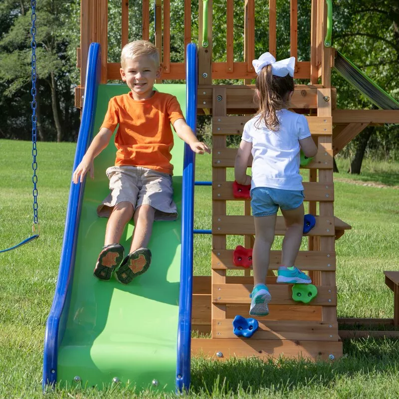 BEACH FRONT WOODEN SWING SET