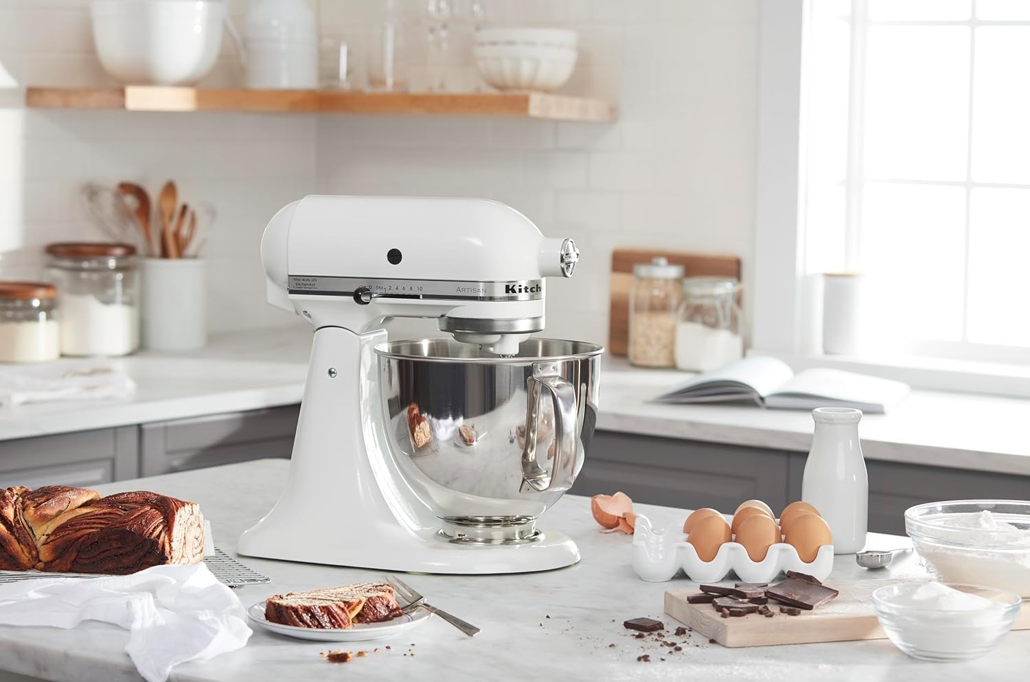 KitchenAid Artisan Series 5-Quart Tilt-Head Stand Mixer - KSM150PS, Milkshake