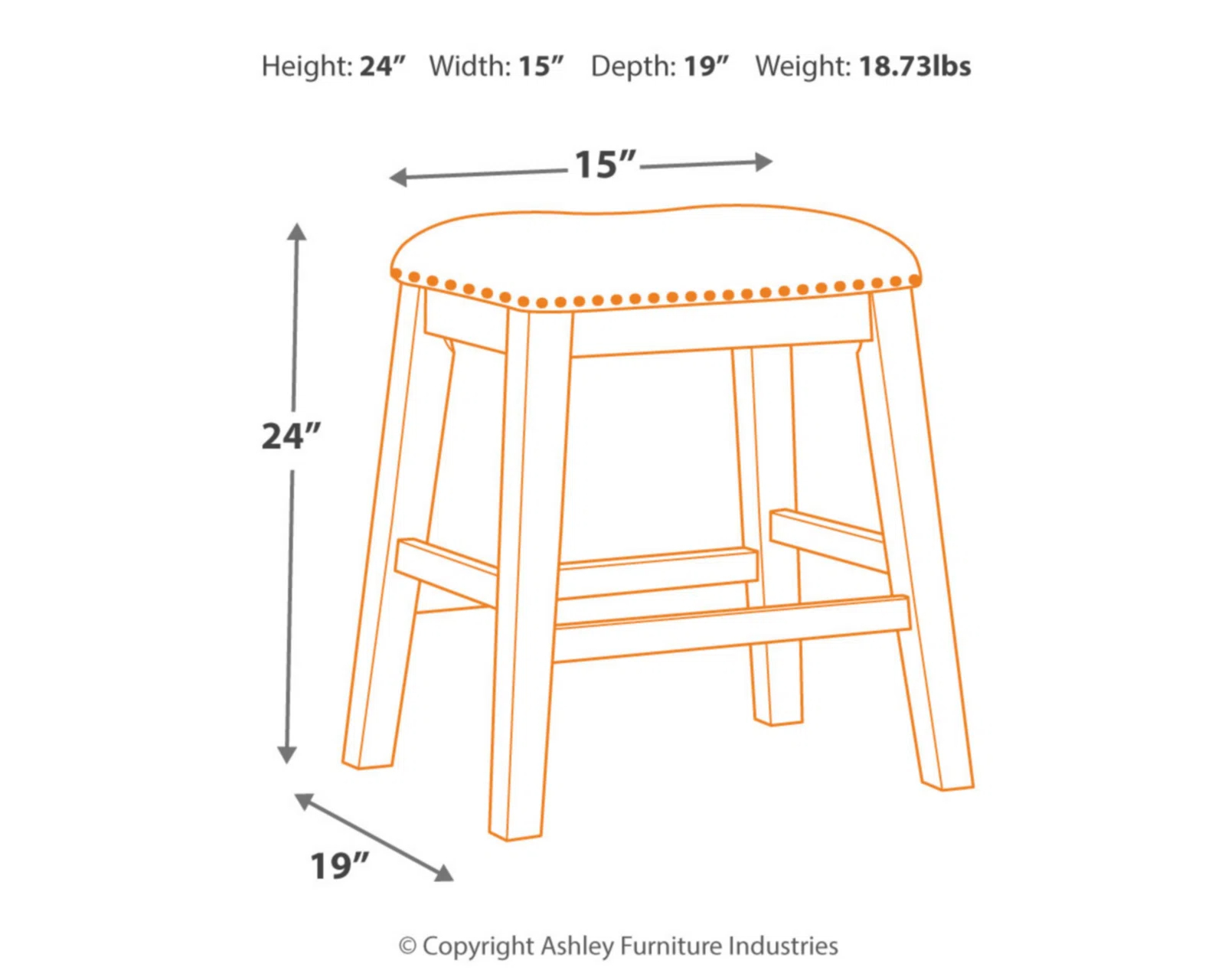 【Furniture】4 - Person Bar Furniture Counter Height Dining Set