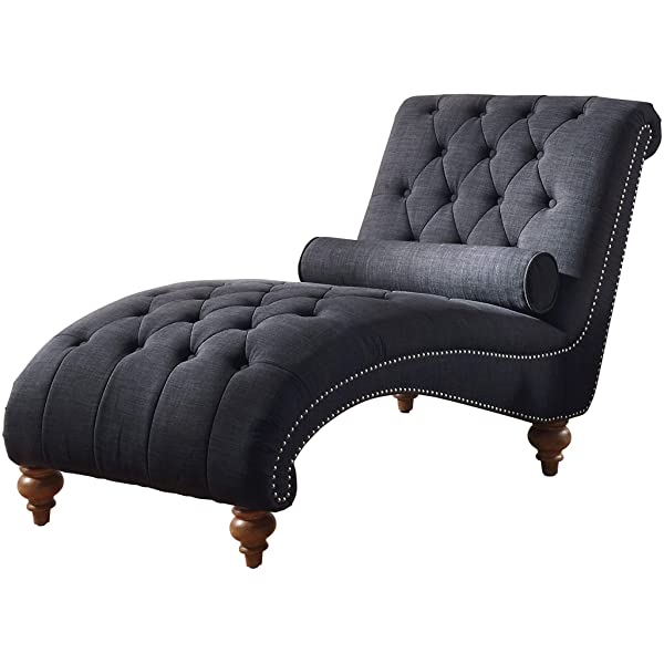 Rosevera Teofila Tufted Chaise Lounge Chair, Standard, Cream