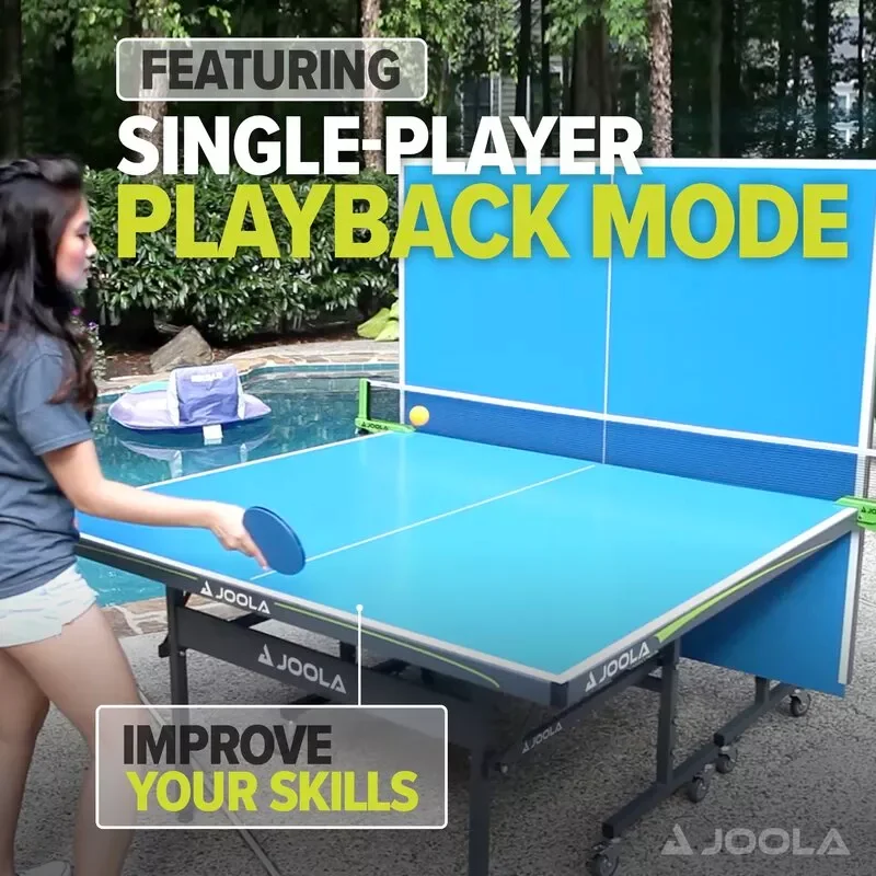 OUTDOOR TABLE TENNIS TABLE NOVA - FOLDABLE OUTDOOR TABLE TENNIS TABLE FOR OUTDOOR AND INDOOR USE - WATERPROOF ALUMINUM SURFACE WITH WEATHERPROOF TABLE TENNIS NET AND POSTS-S