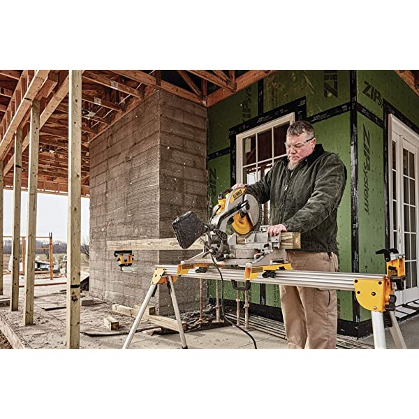 DEWALT 12-Inch Miter Saw, 15-Amp, Single Bevel, Compound (DWS715) 12