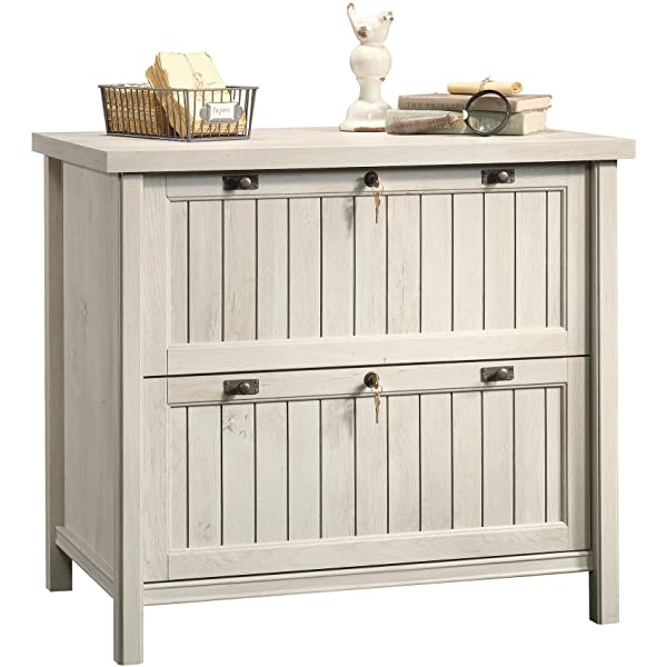 Sauder Costa Lateral File, Chalked Chestnut finish Chalked Chestnut Finish Lateral File
