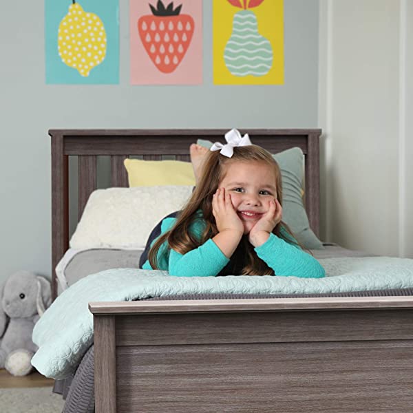 Max & Lily Twin Bed with Trundle, White White Bed with Trundle