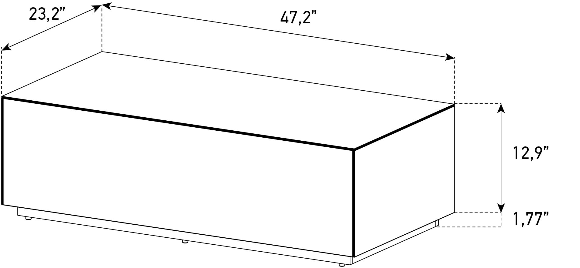【Furniture】All Glass Coffee Table/Center Table